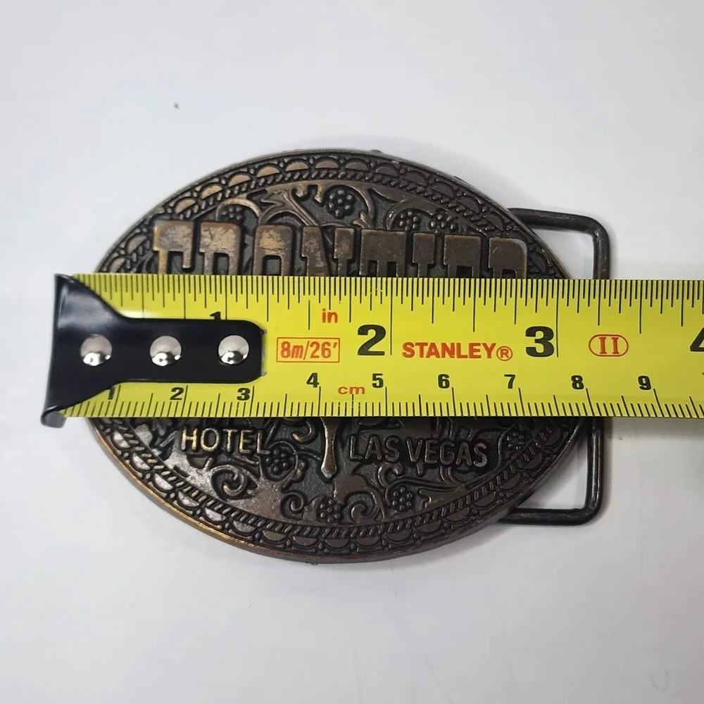 Vintage Frontier Hotel Casino Las Vegas Vintage Belt Buckle Texas Longhorn Steer